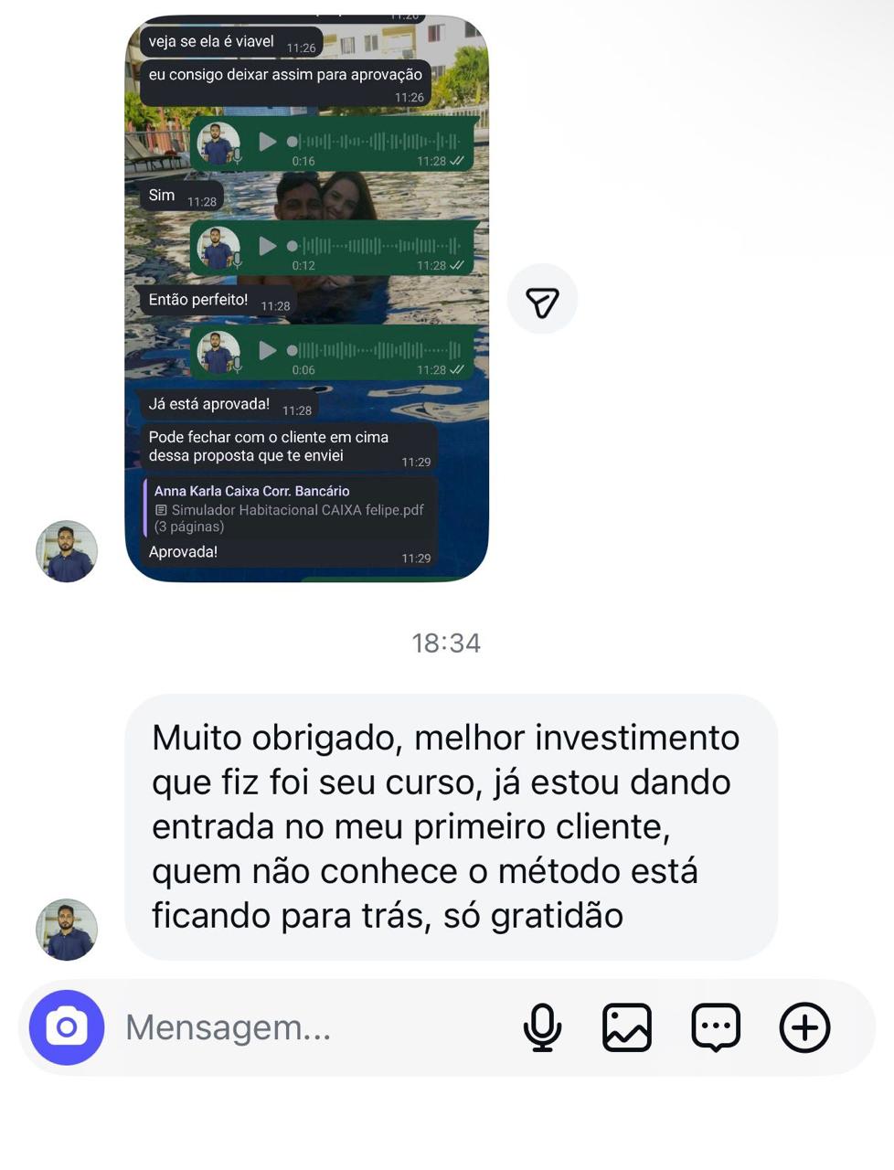 Depoimento real de aluno 5 sobre o Protocolo
